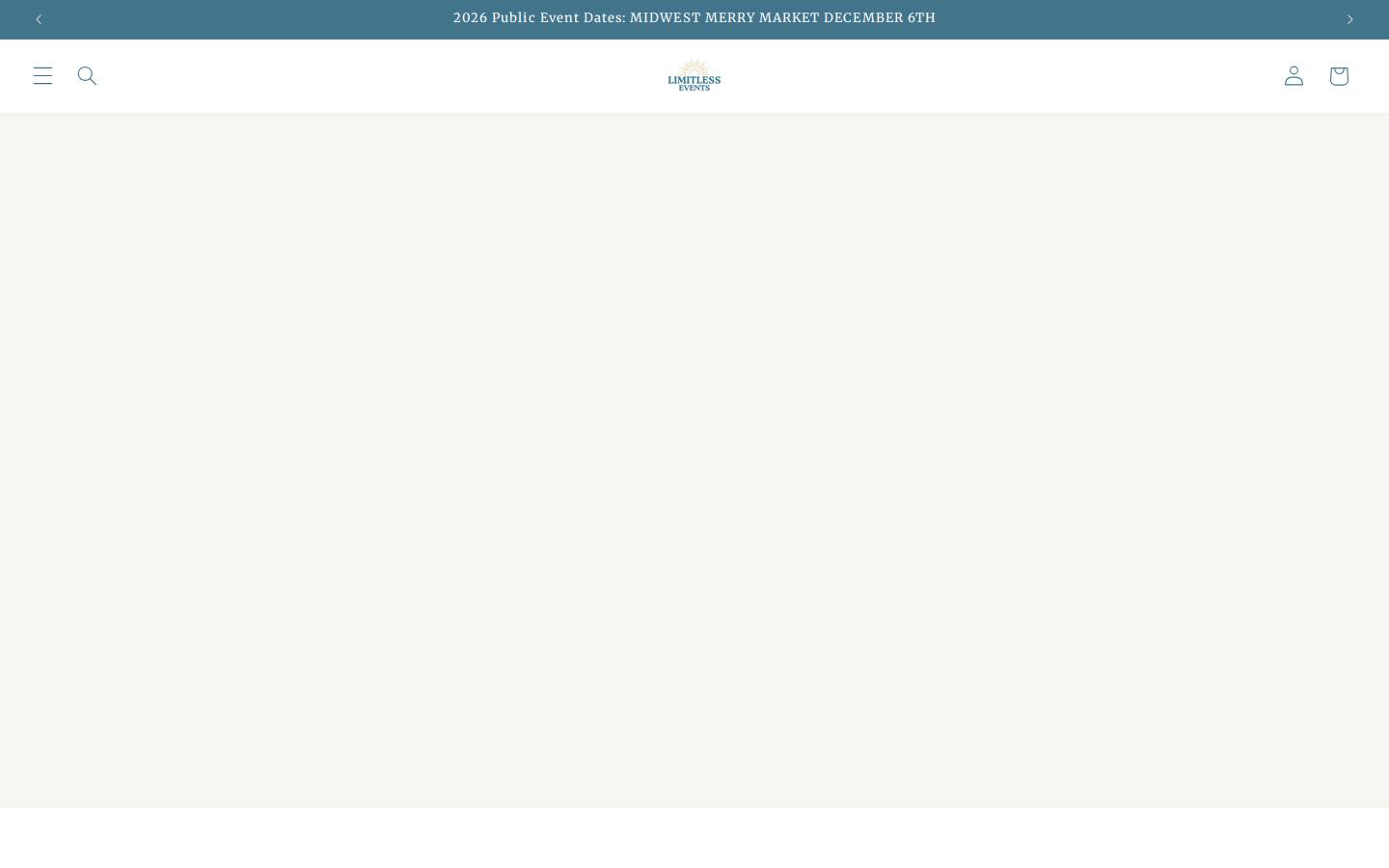 lmtless-events.com homepage screenshot