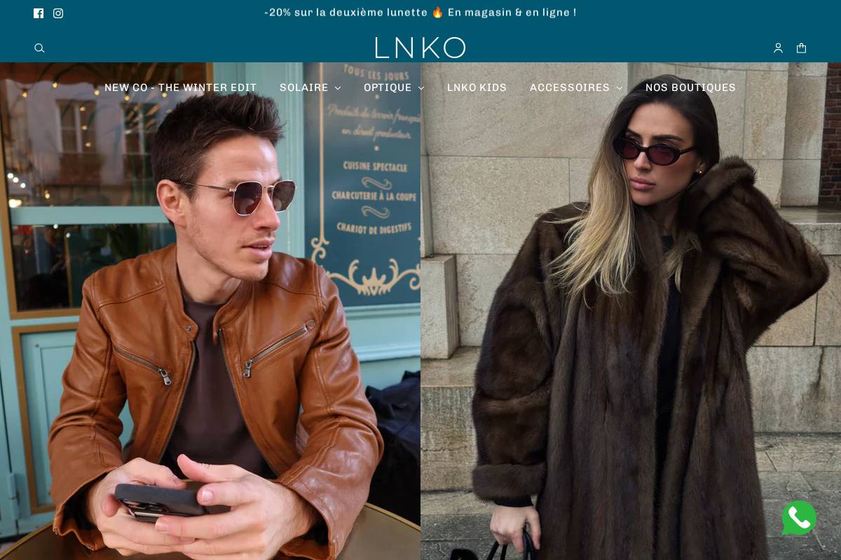 lnkobrand.com homepage screenshot