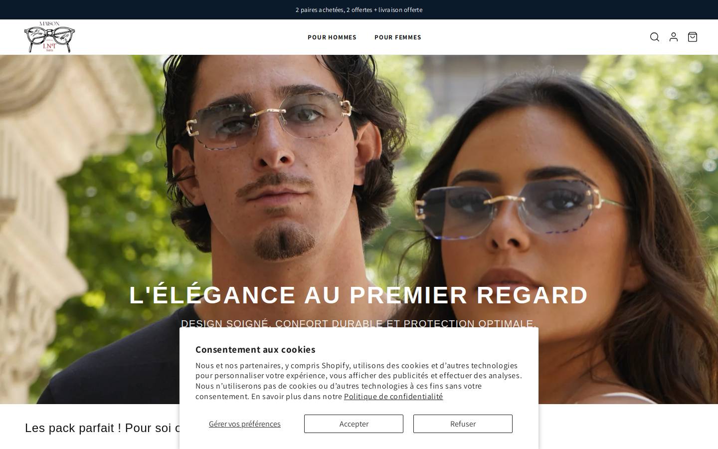 lntparis.com homepage screenshot