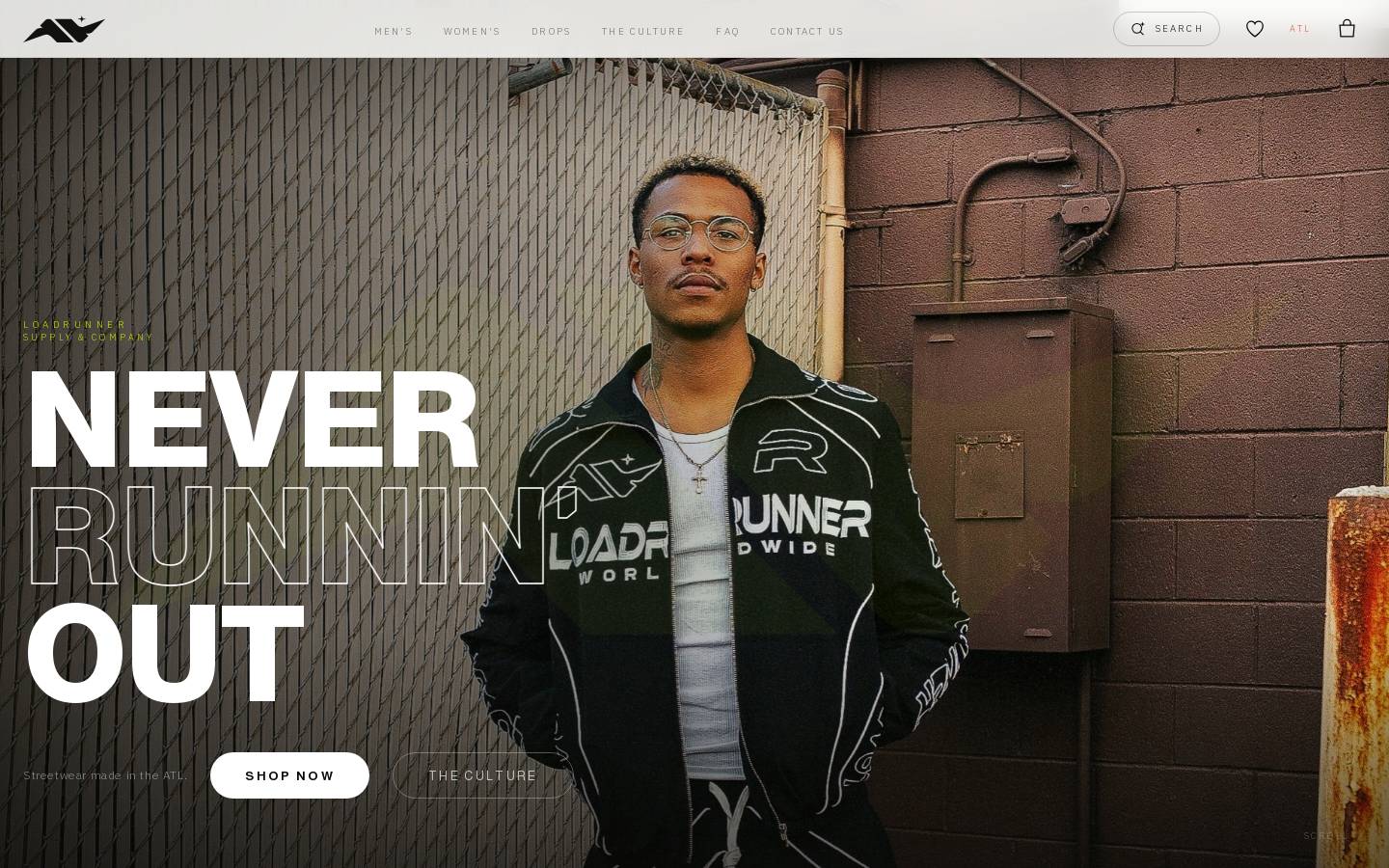 loadrunneratl.store homepage screenshot