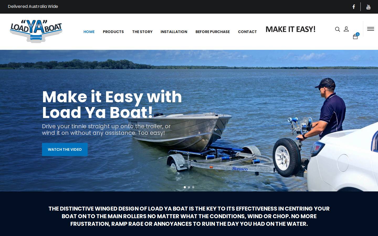 loadyaboat.com.au homepage screenshot