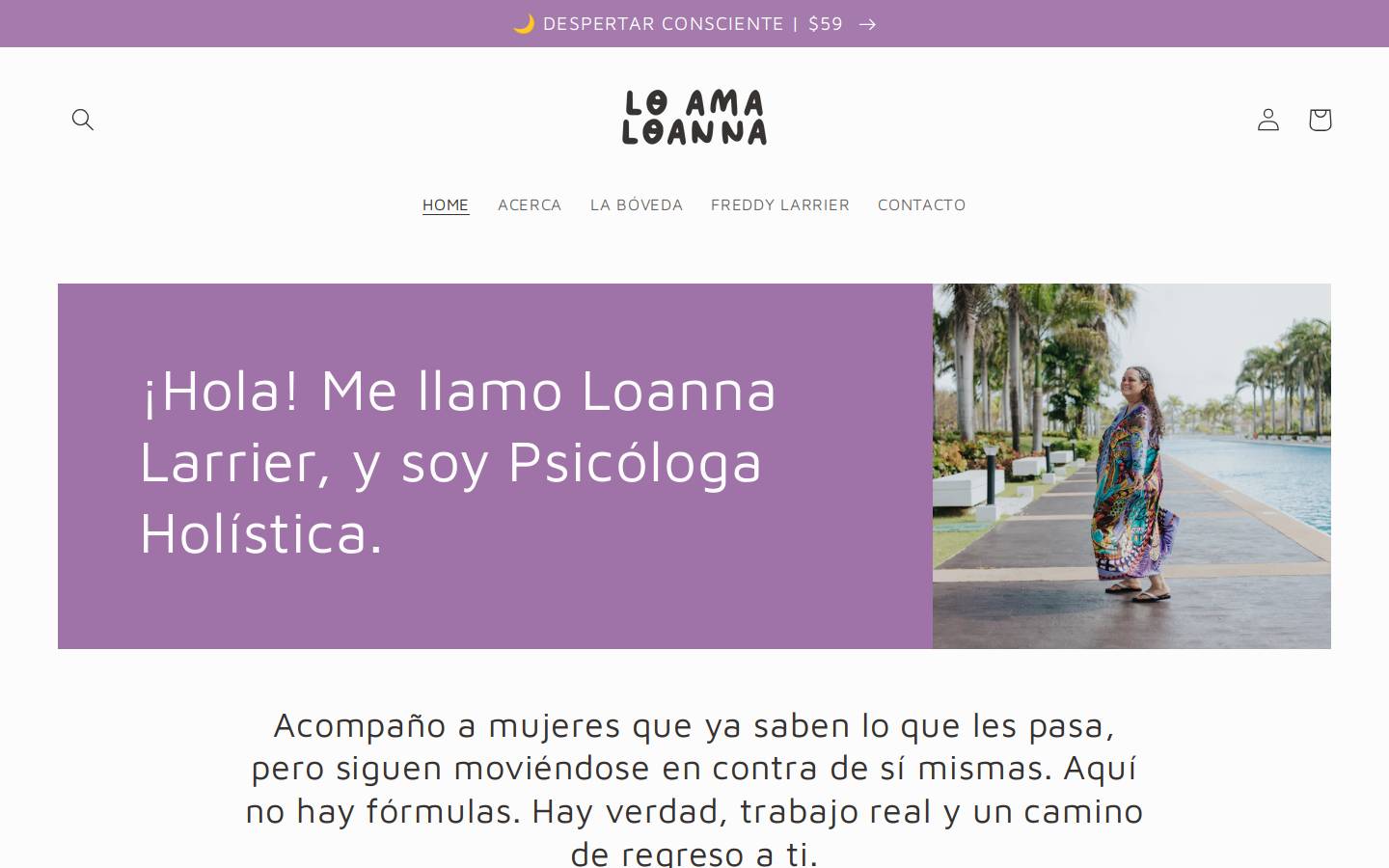 loamaloanna.com homepage screenshot