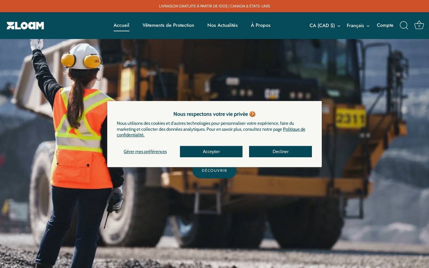 loamsafety.ca homepage screenshot