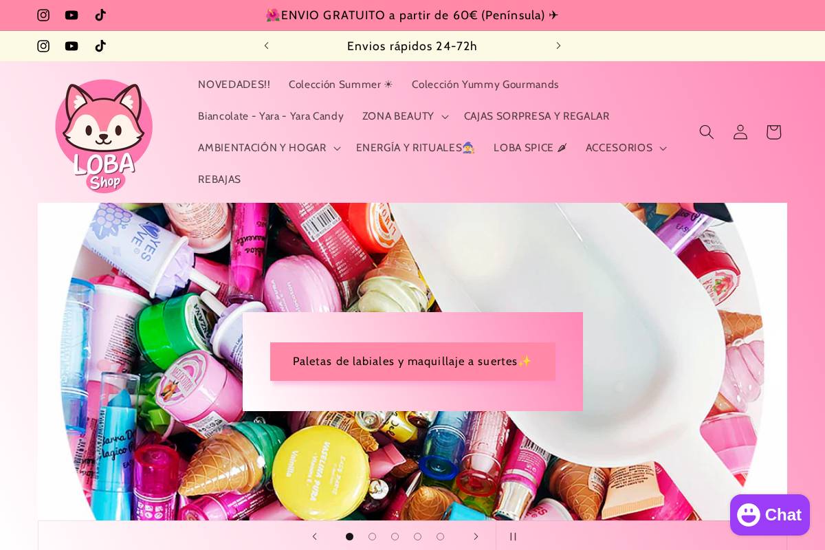 lobabeautyshop.com homepage screenshot