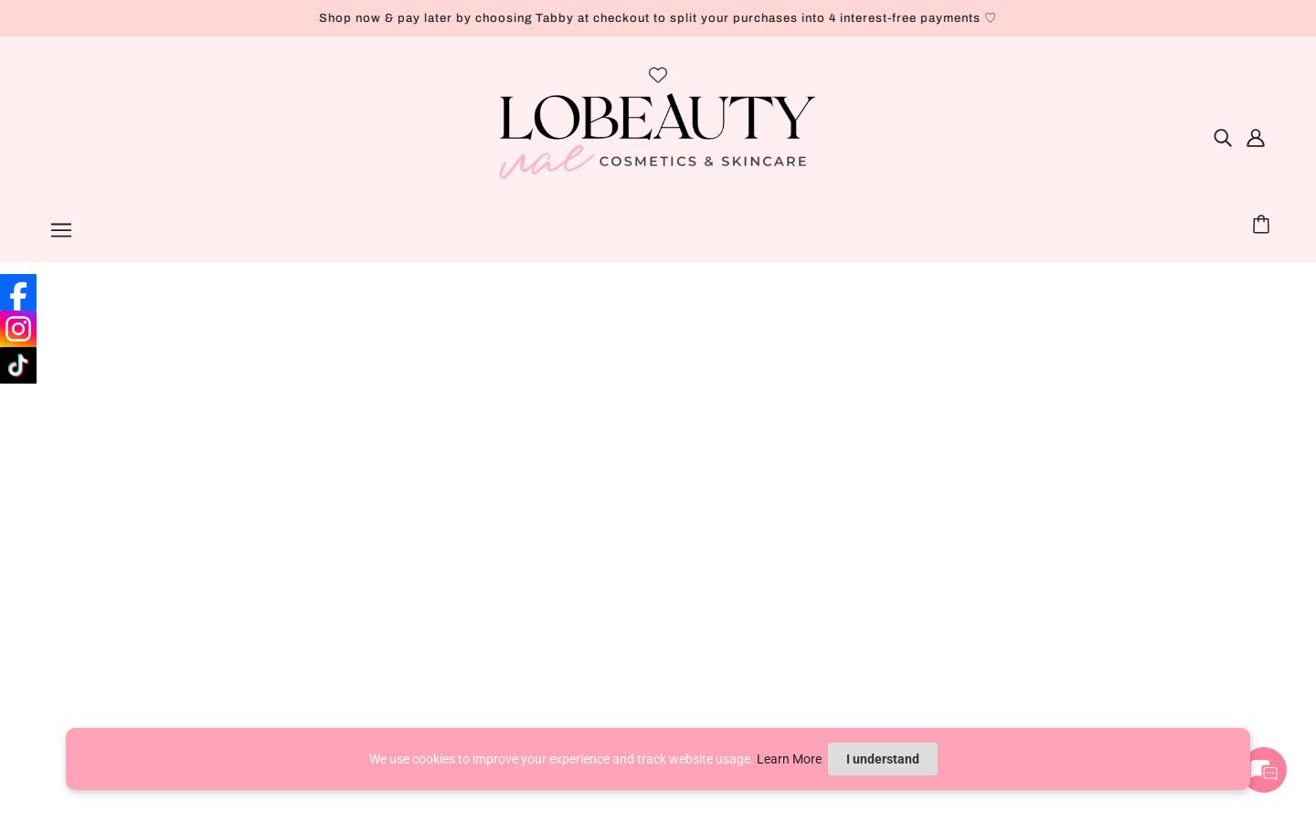 Lobeautyuae homepage screenshot