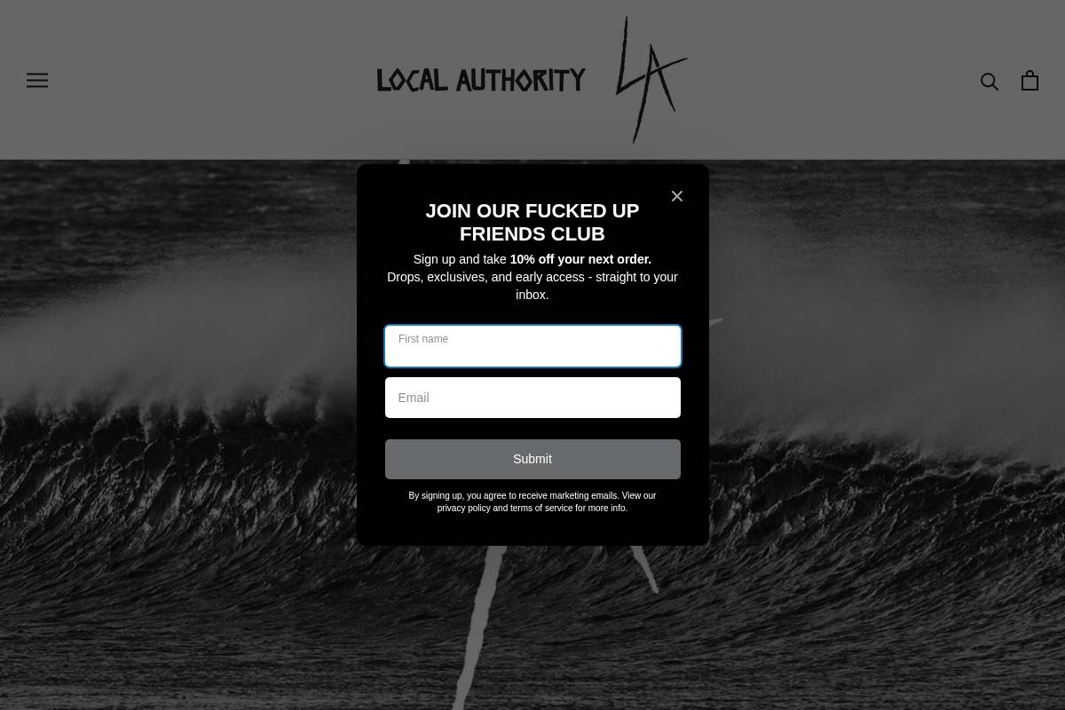 localauthorityla.com homepage screenshot