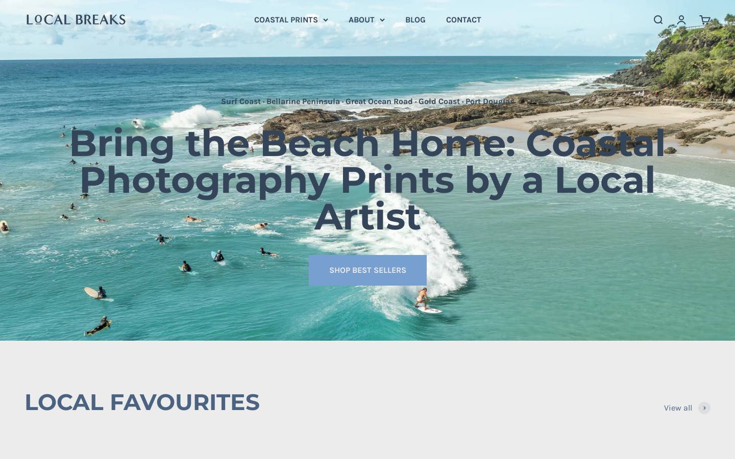 localbreaks.com.au homepage screenshot