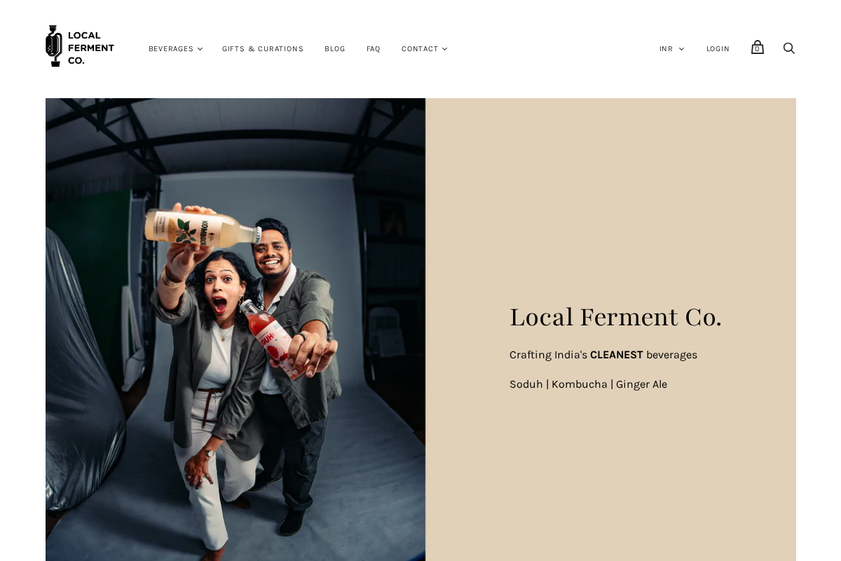 Localfermentco homepage screenshot
