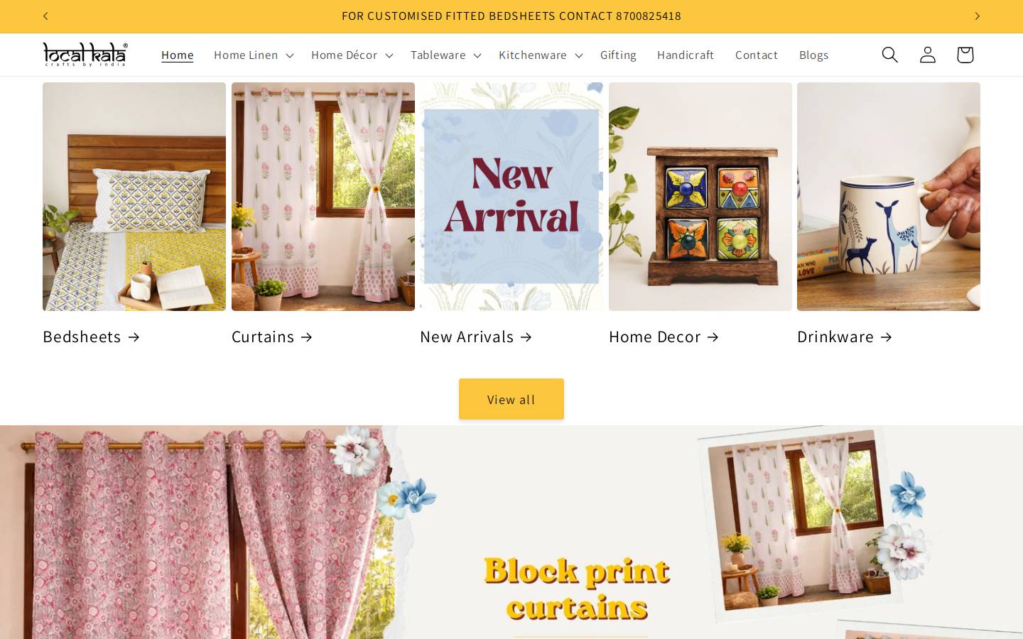 localkala.in homepage screenshot