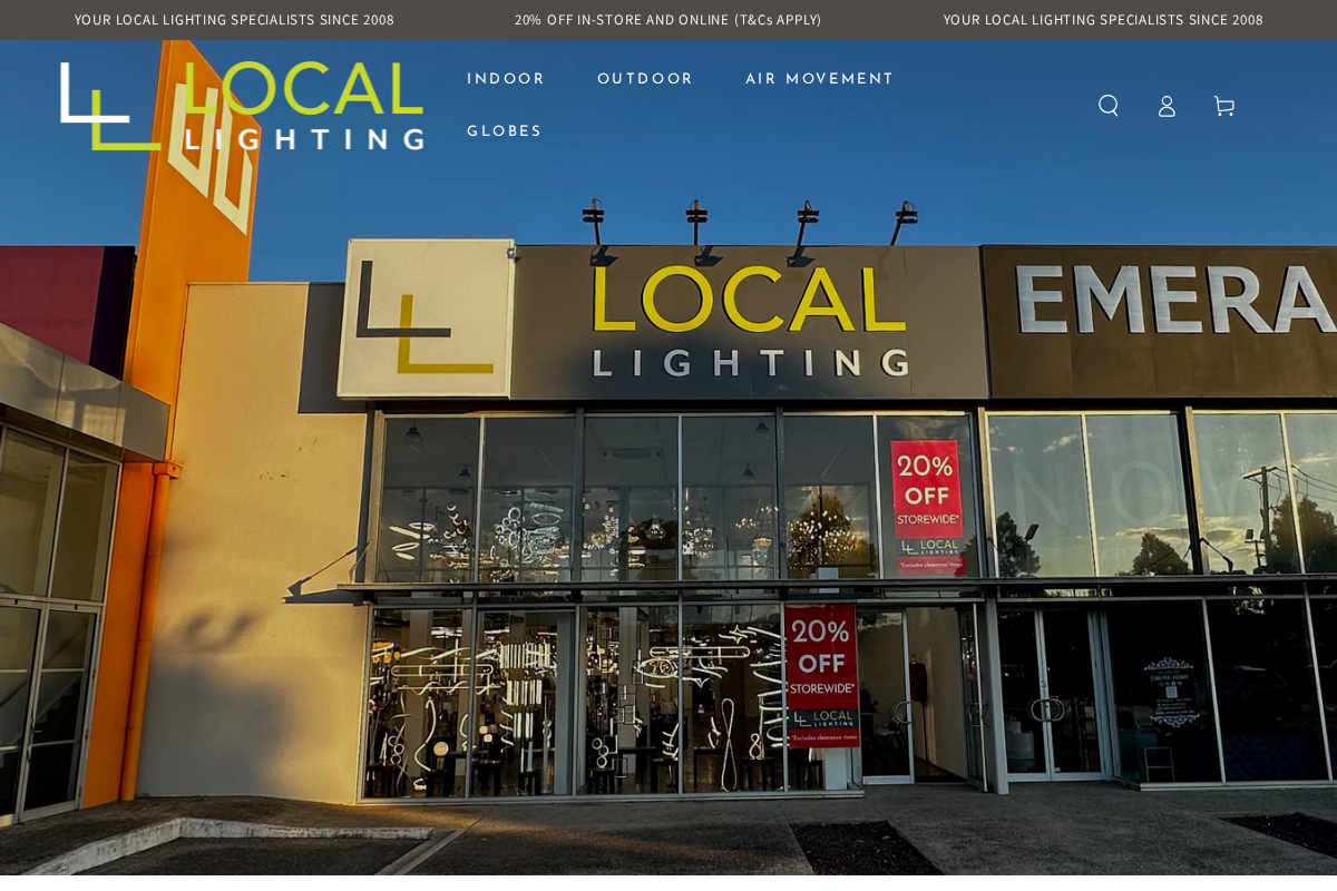 Local Lighting homepage screenshot