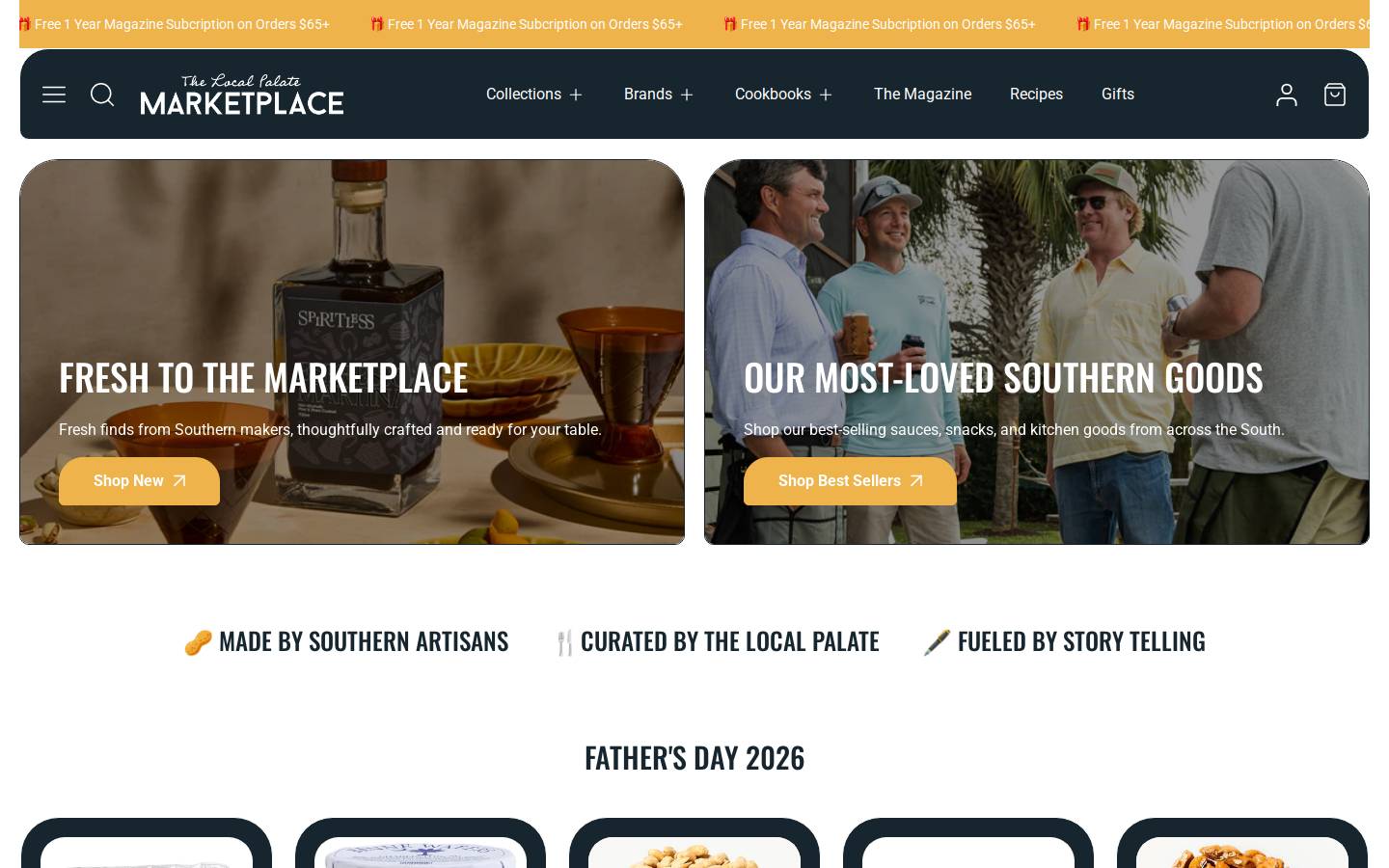 localpalatemarketplace.com homepage screenshot