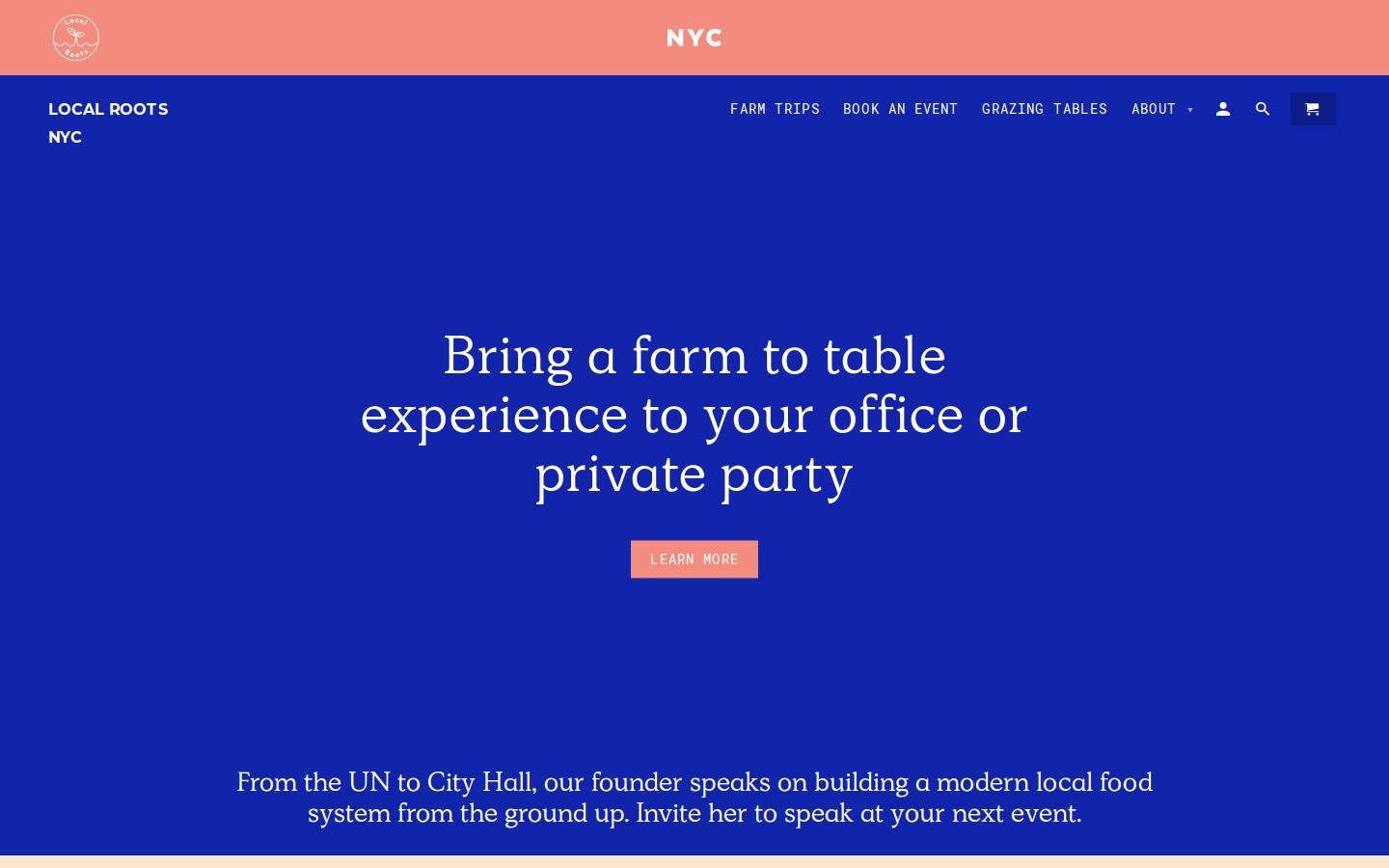 localrootsnyc.com homepage screenshot