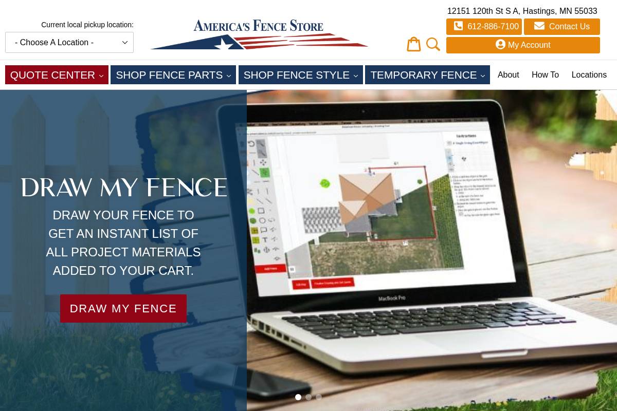 localstore.amerifenceminnesota.com homepage screenshot