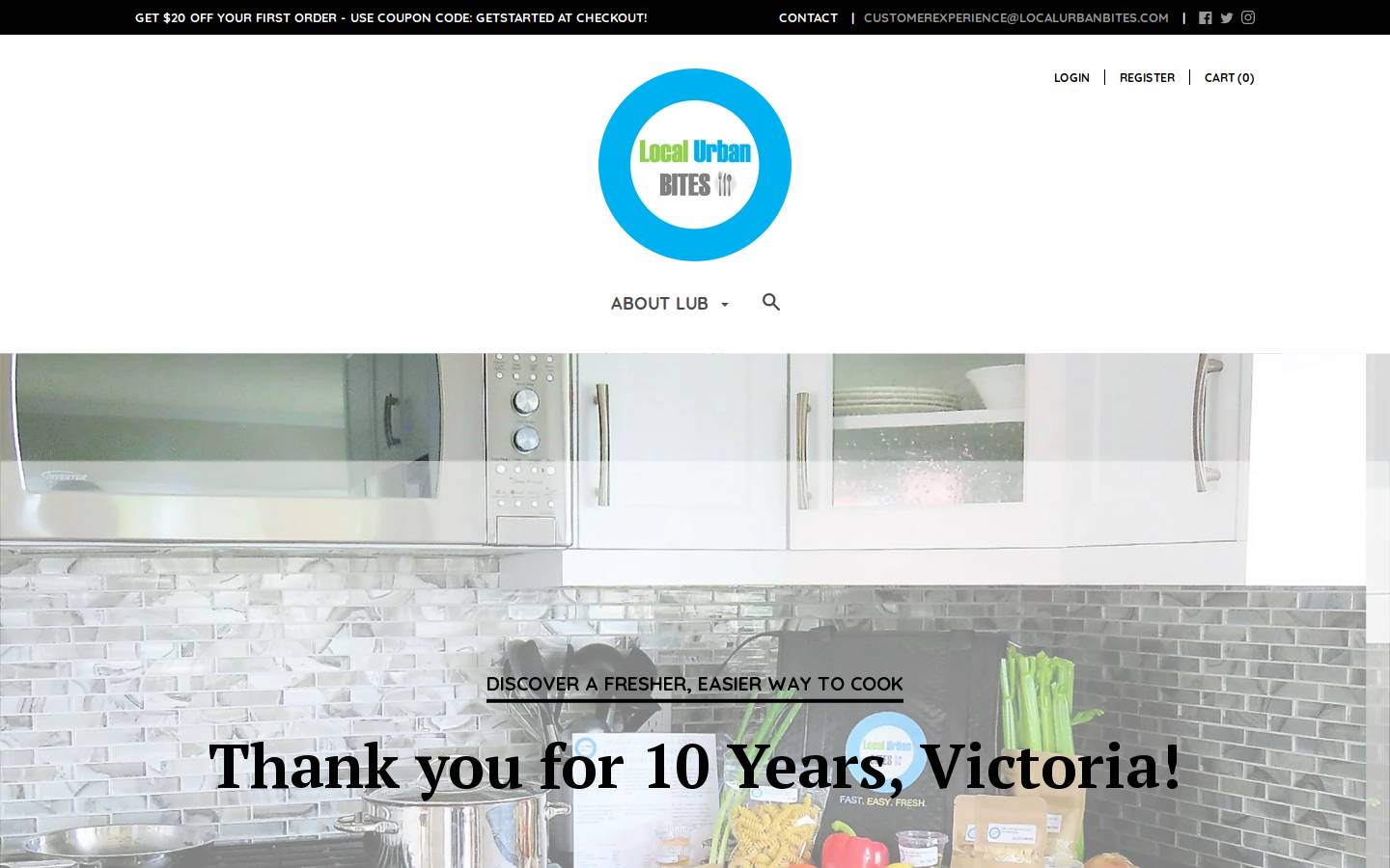 localurbanbites.com homepage screenshot
