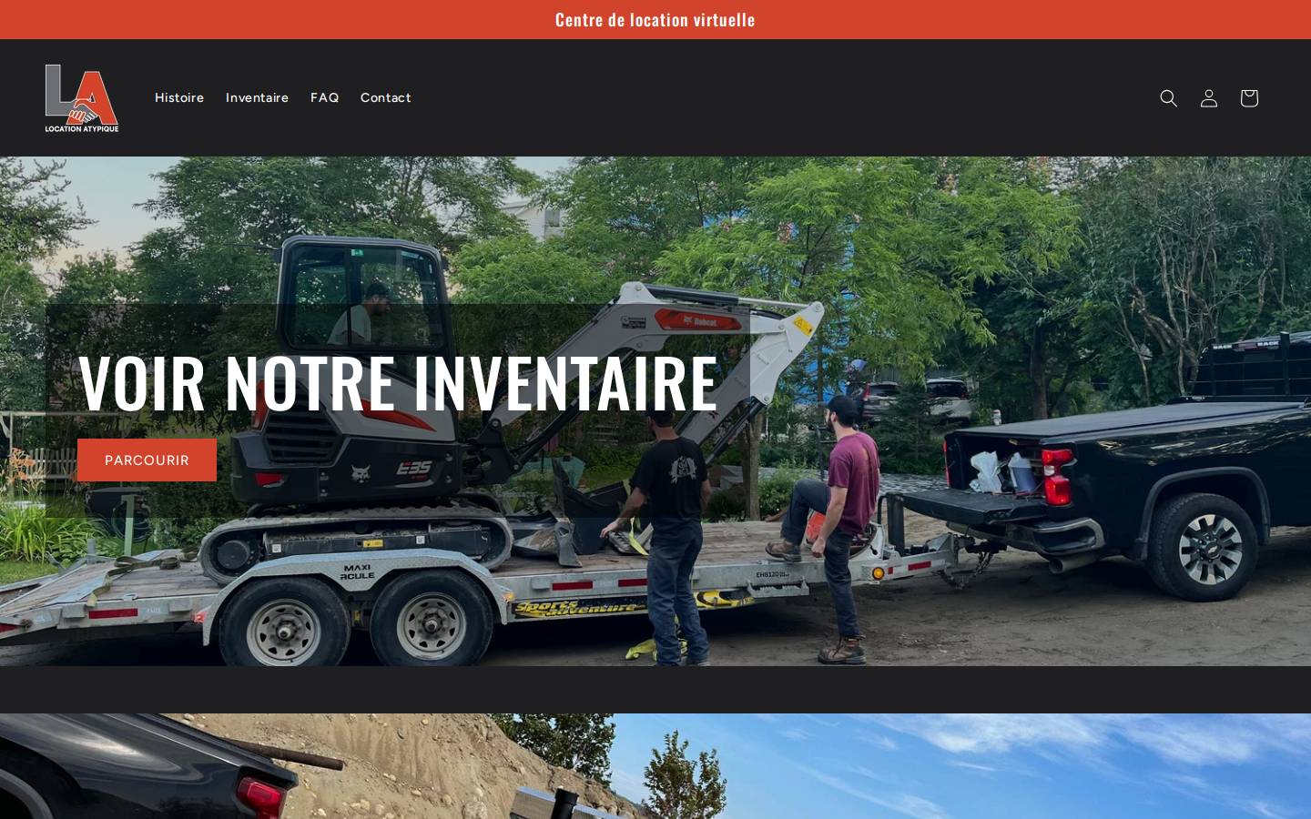 locationatypique.com homepage screenshot