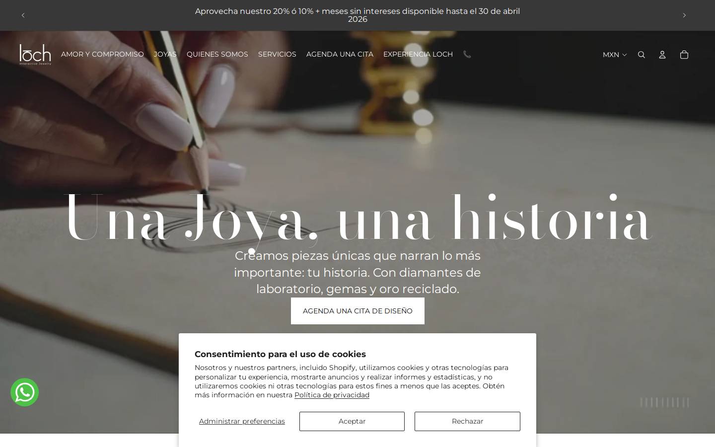 loch.com.mx homepage screenshot