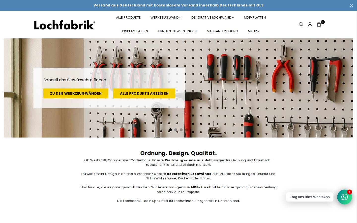 lochfabrik.de homepage screenshot
