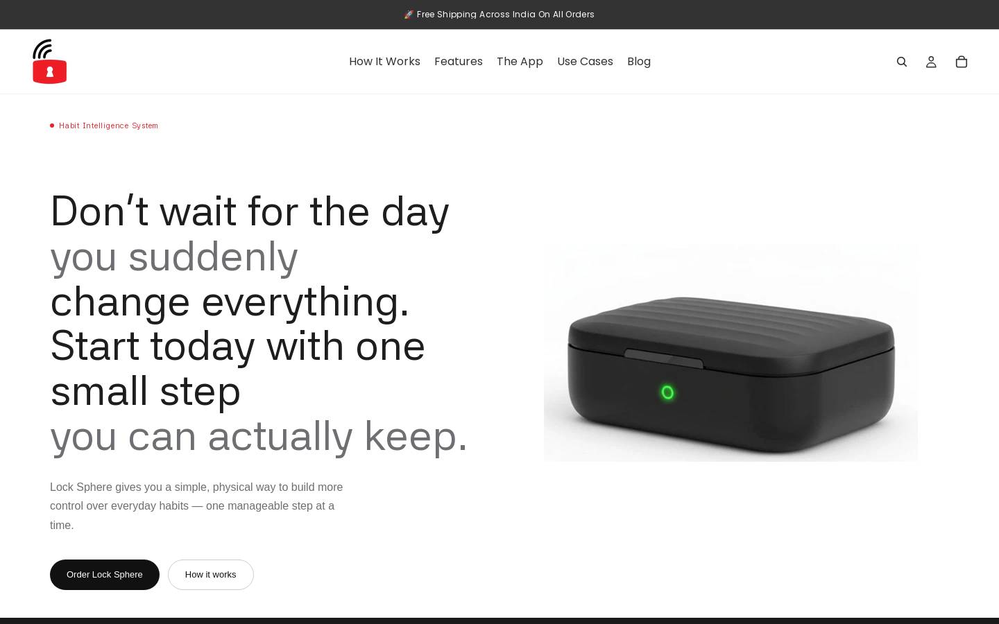 lock-sphere.com homepage screenshot