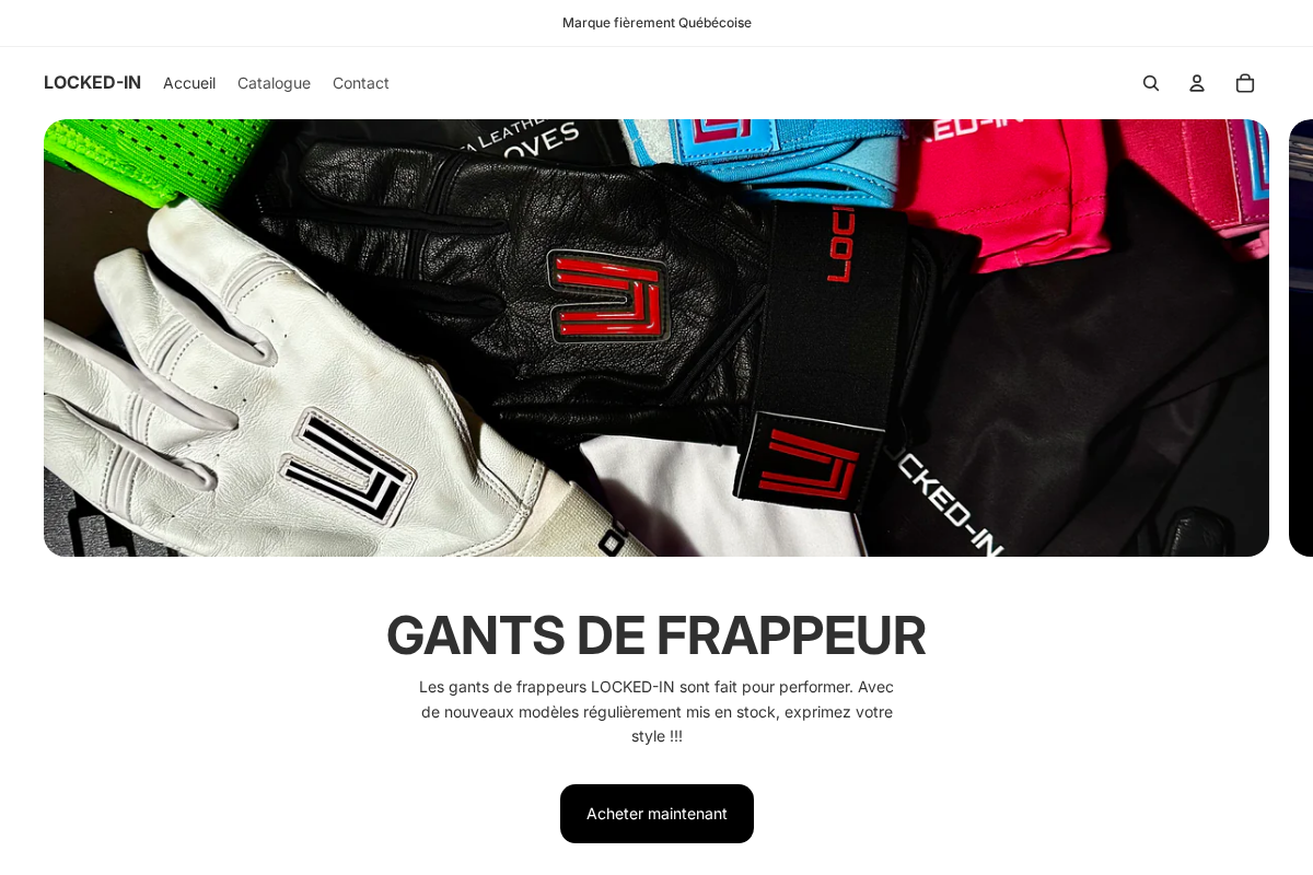 LOCKED-IN homepage screenshot