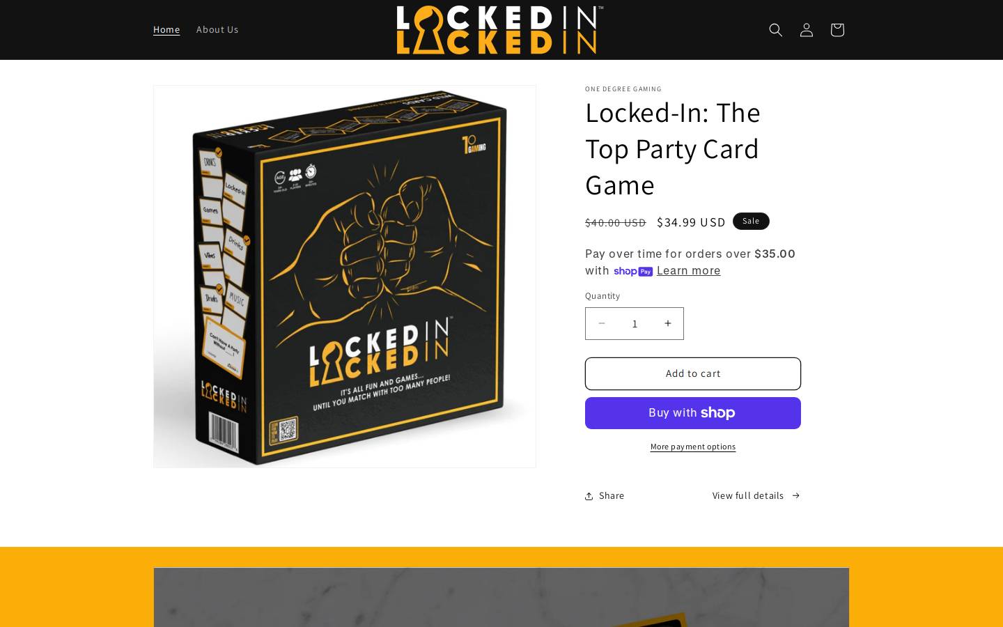 lockedingame.com homepage screenshot