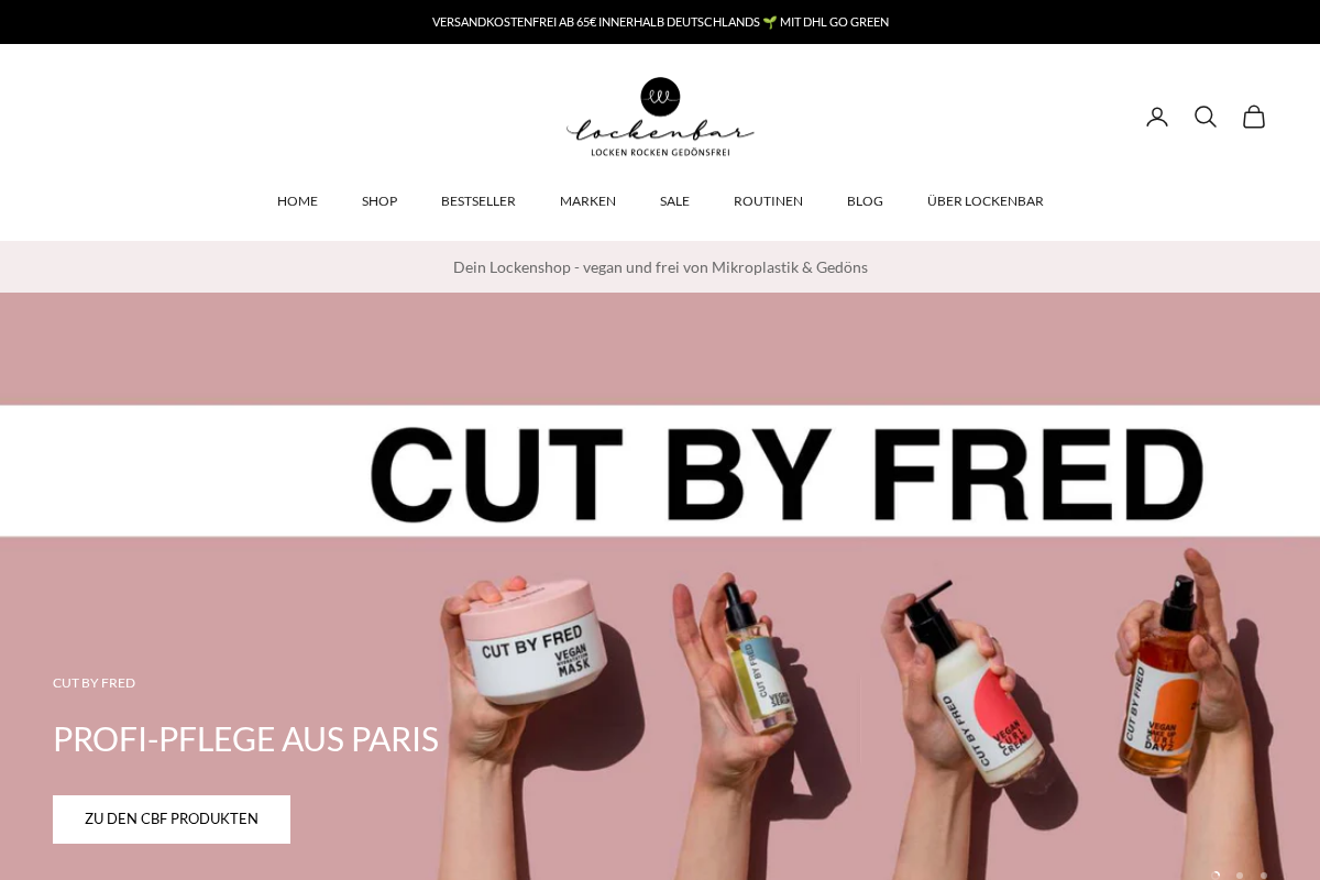 Lockenbar homepage screenshot