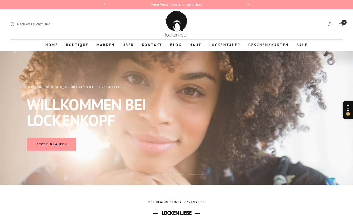 Lockenkopf homepage screenshot