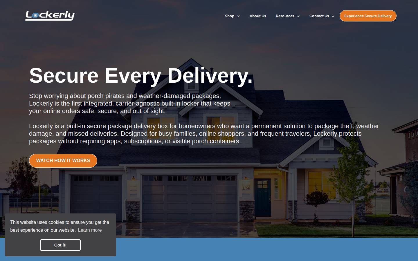 lockerly.com homepage screenshot