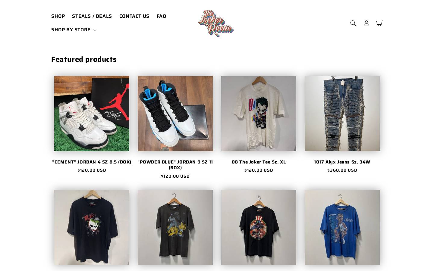 lockerroomva.com homepage screenshot