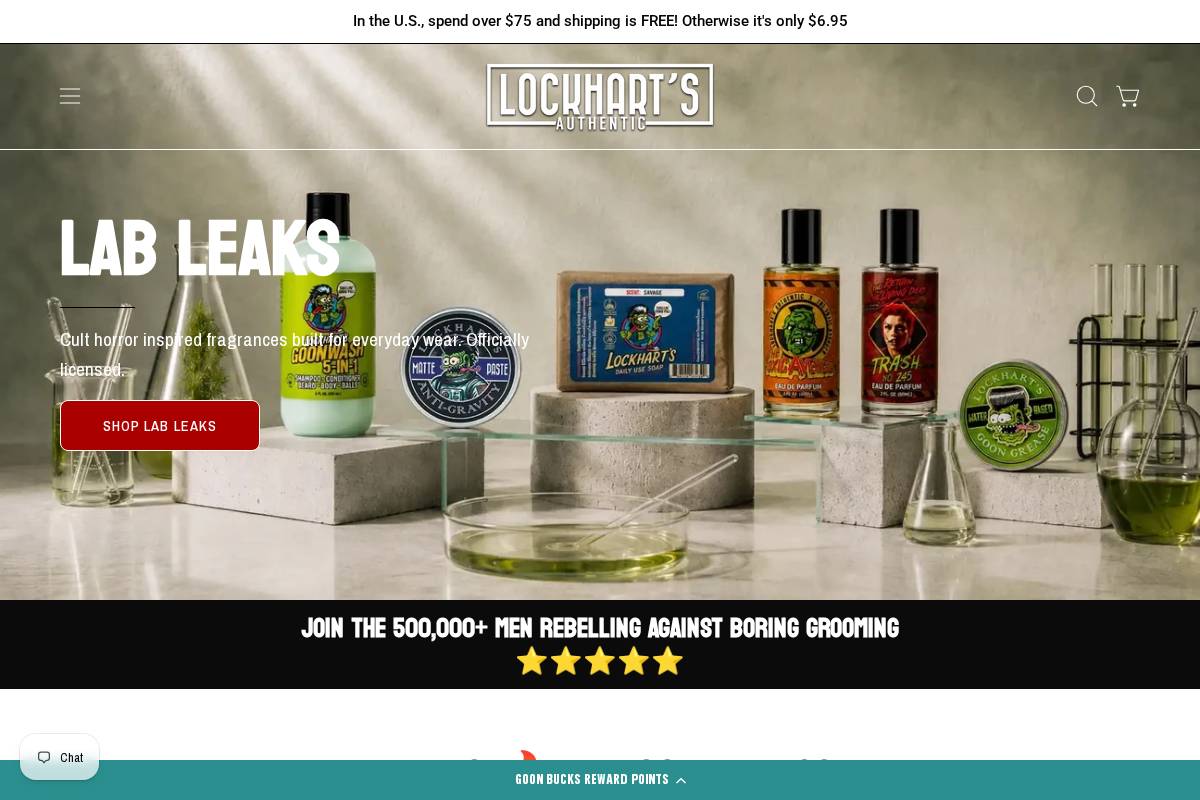 lockhartsauthentic.com homepage screenshot