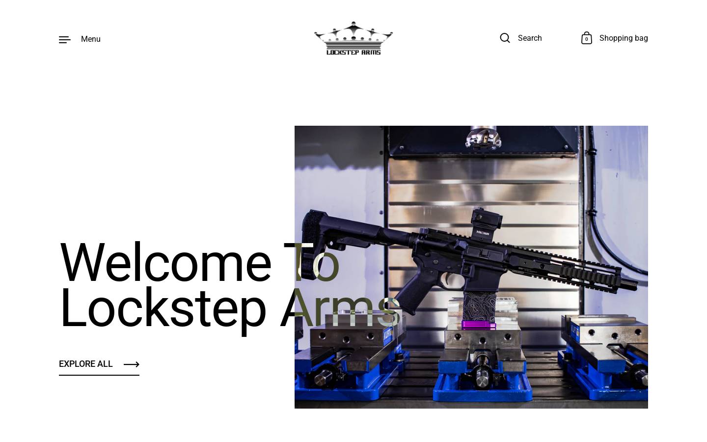 locksteparms.com homepage screenshot