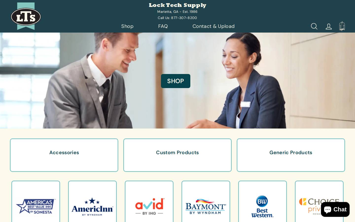 locktech.com homepage screenshot