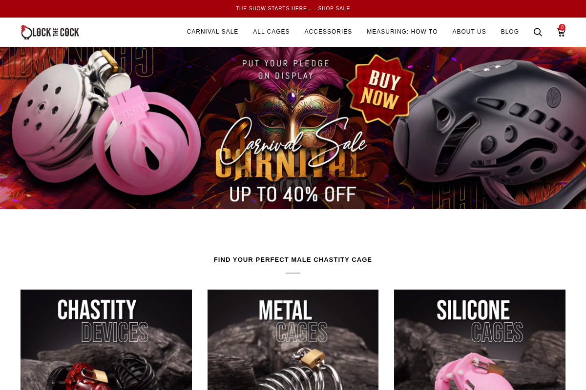 LOCKTHECOCK homepage screenshot