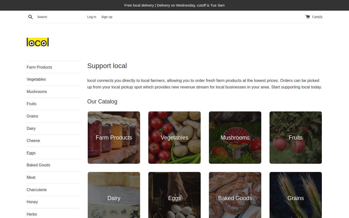 locol.market homepage screenshot