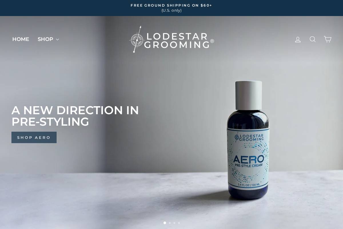 lodestargrooming.com homepage screenshot