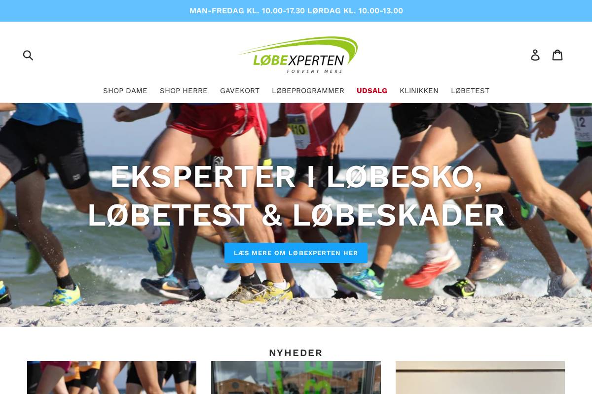 Loebexperten homepage screenshot