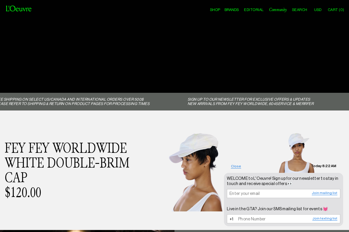 L'Oeuvre homepage screenshot