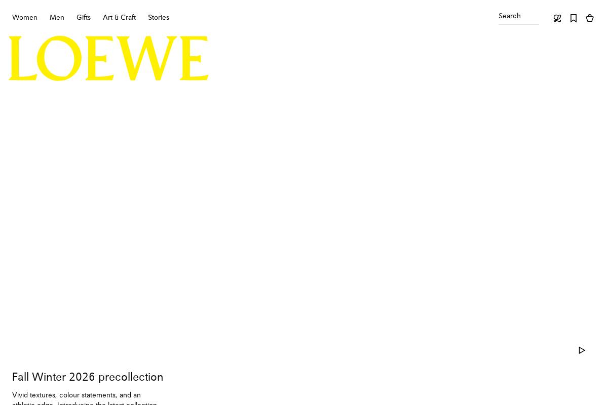 LOEWE homepage screenshot