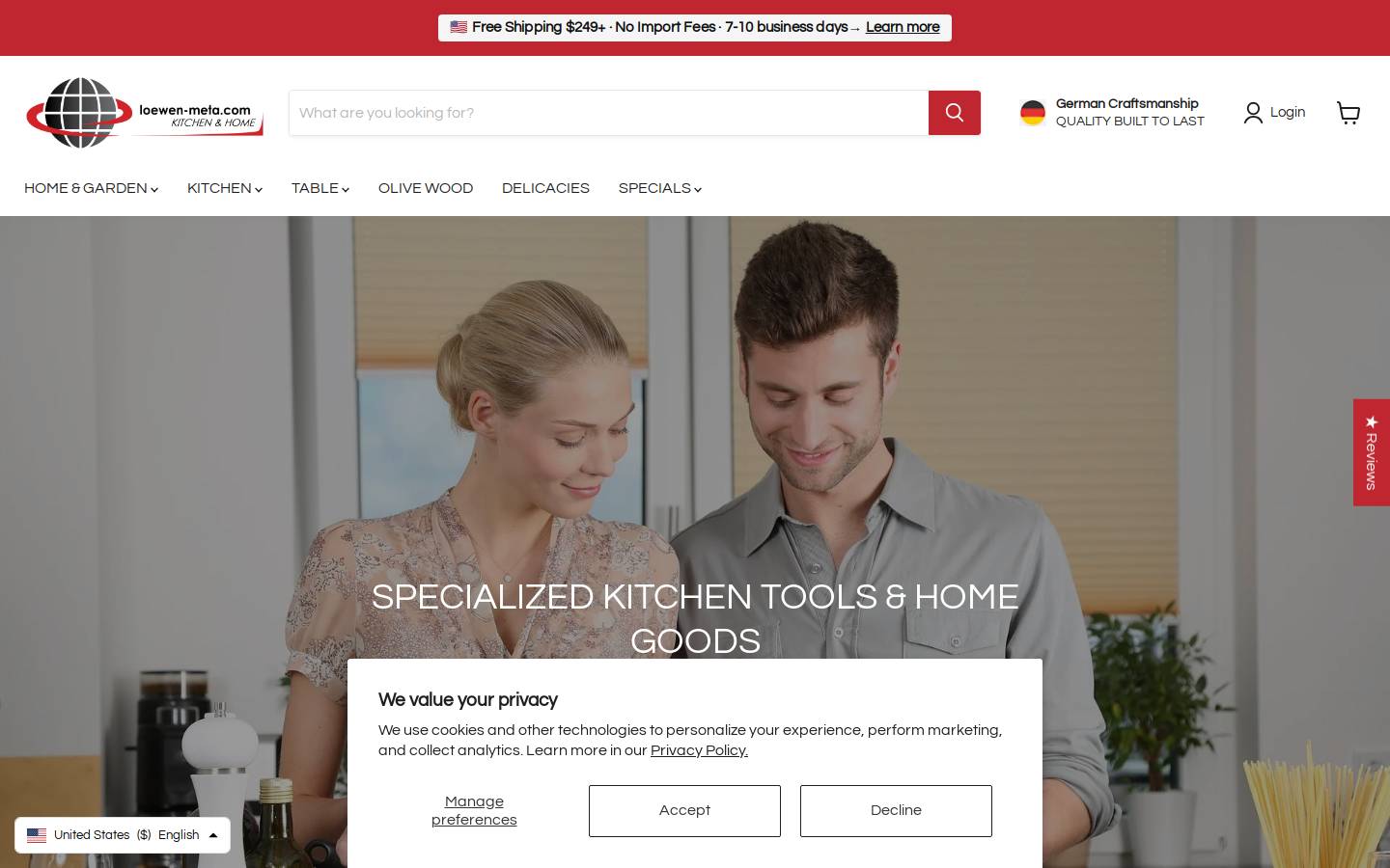 loewen-meta.com homepage screenshot