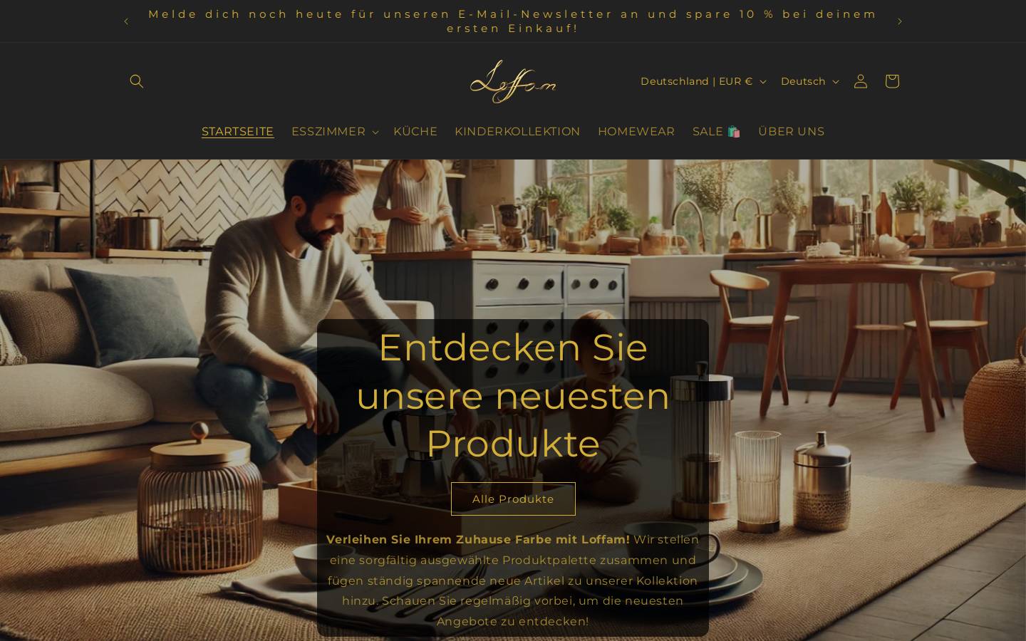 Loffam homepage screenshot