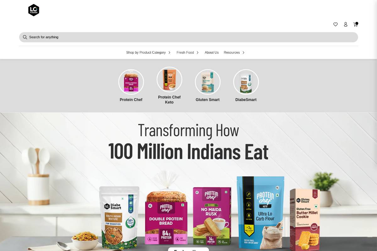 lofoods.fit homepage screenshot