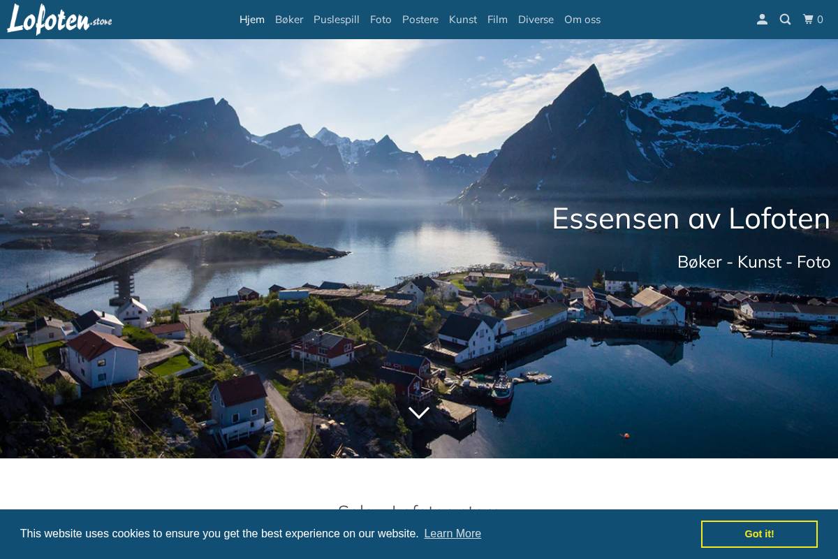lofoten.store homepage screenshot