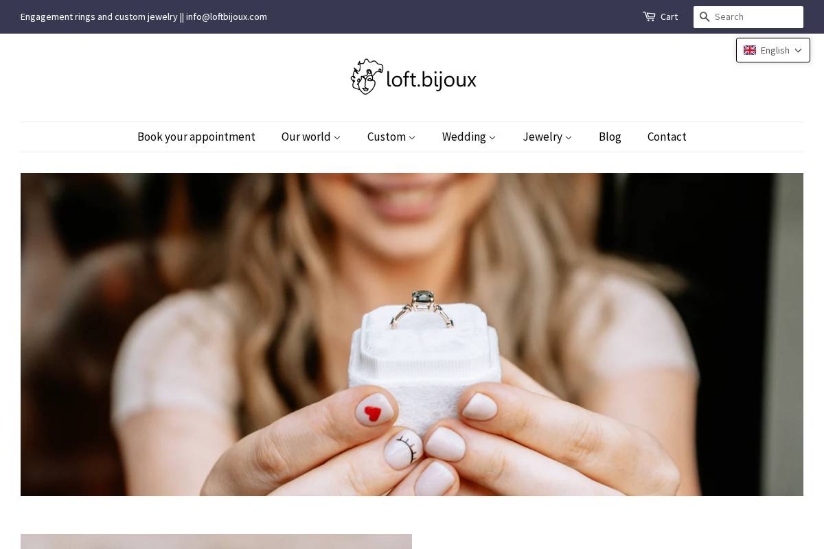 loftbijoux.com homepage screenshot