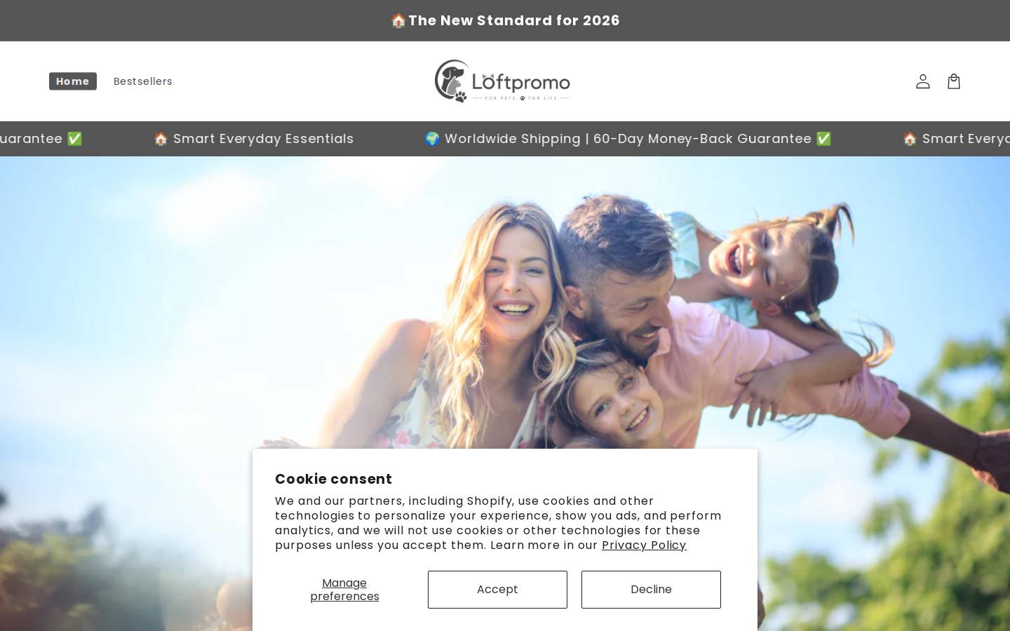 loftpromo.com homepage screenshot