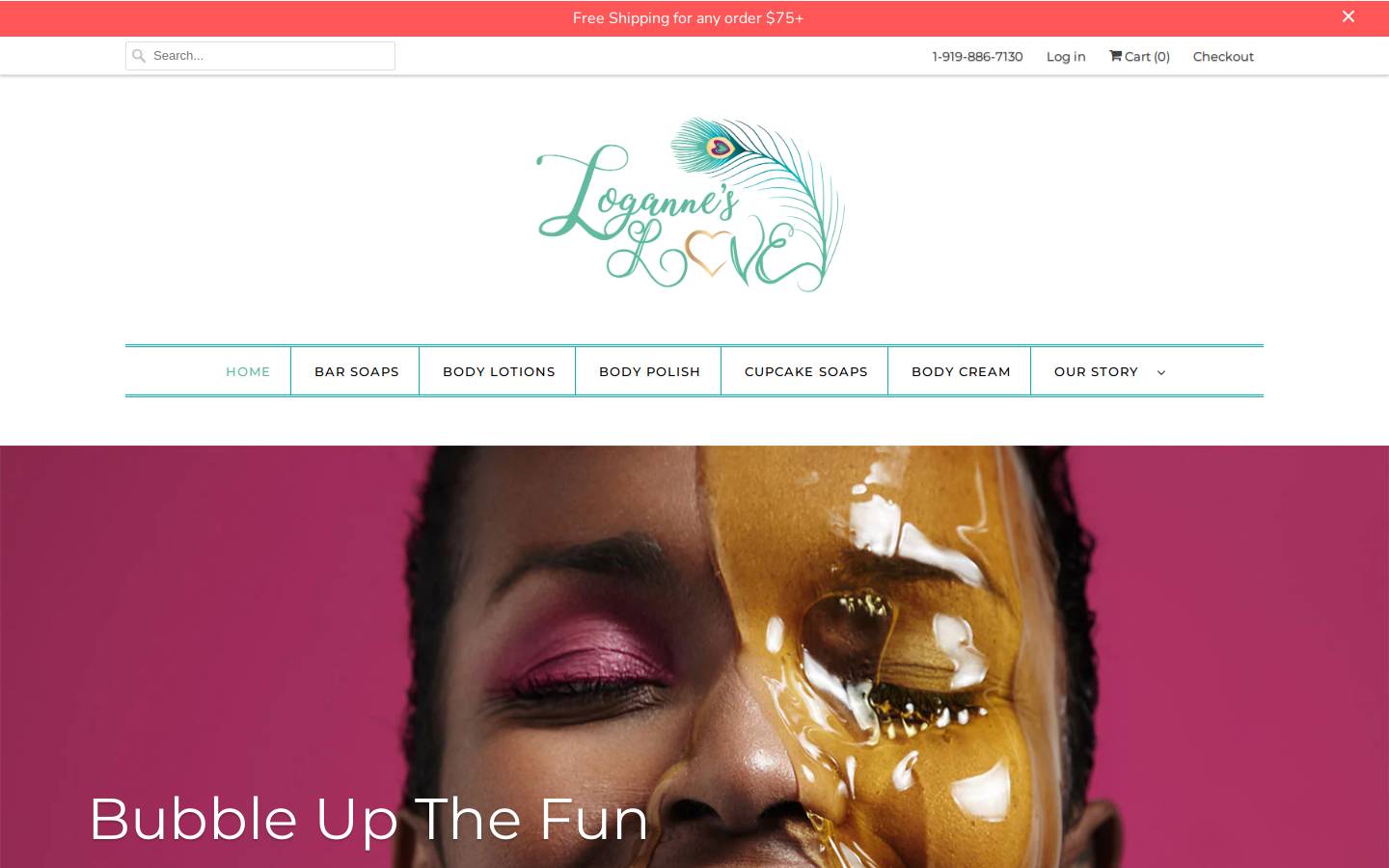 loganneslove.com homepage screenshot