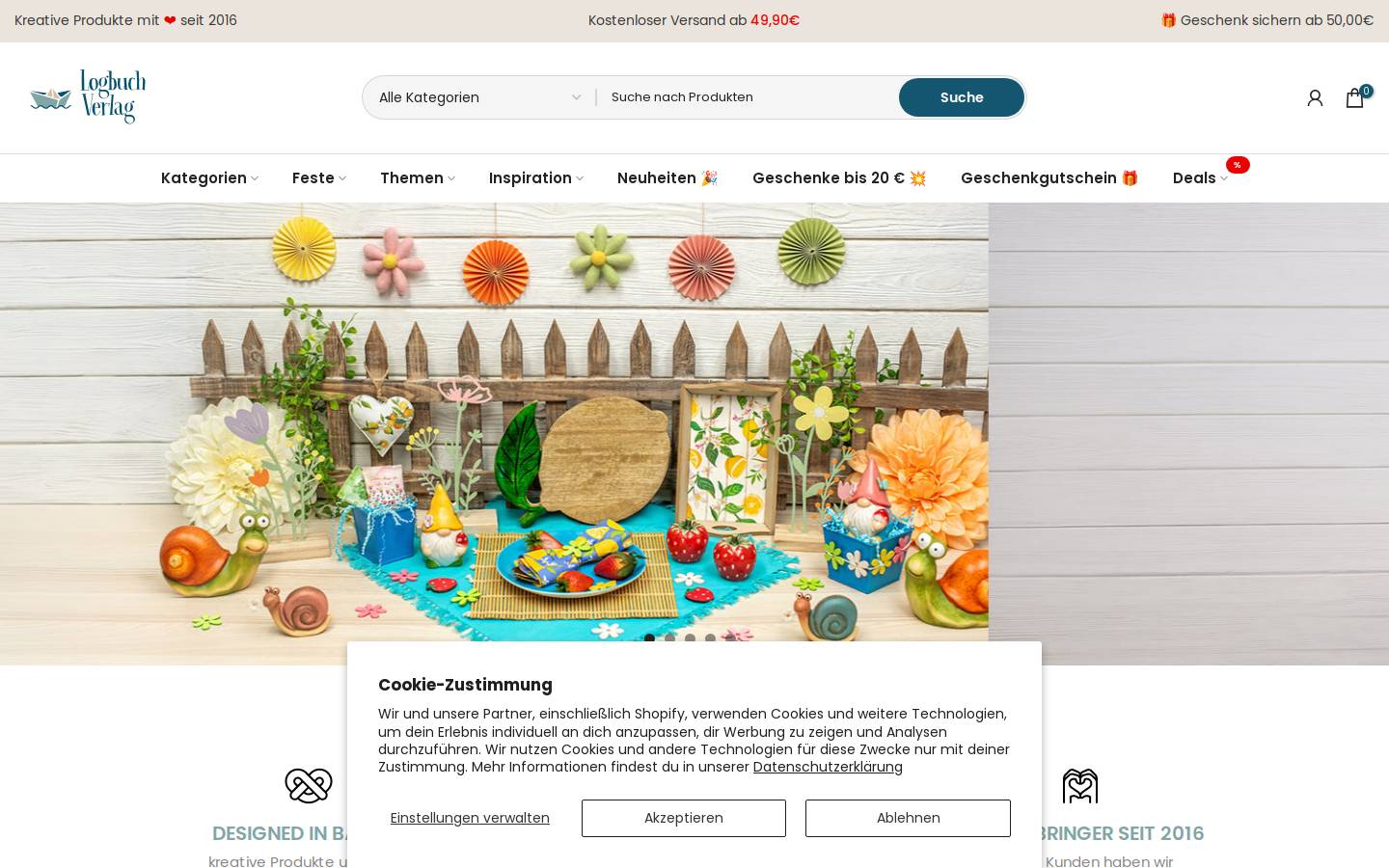 logbuch-verlag.de homepage screenshot