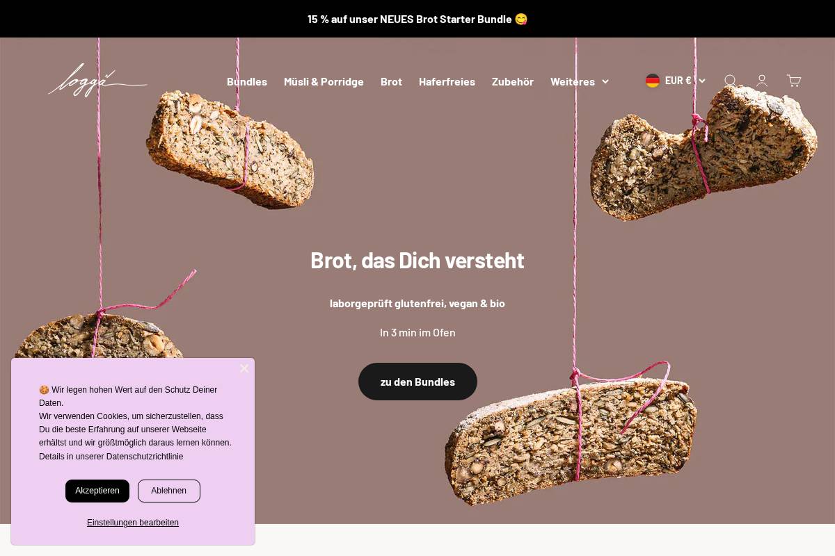 loggae.de homepage screenshot