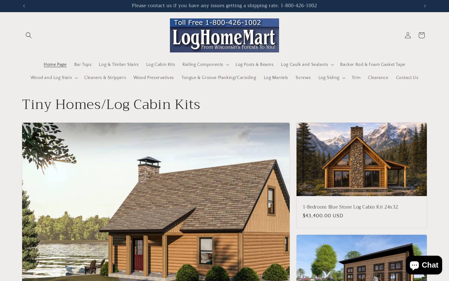 loghomemart.com homepage screenshot