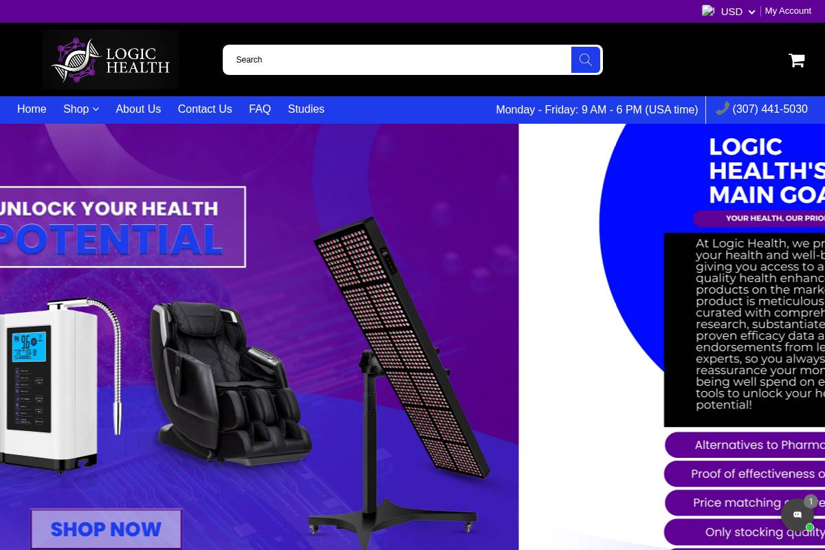 logic-health.com homepage screenshot