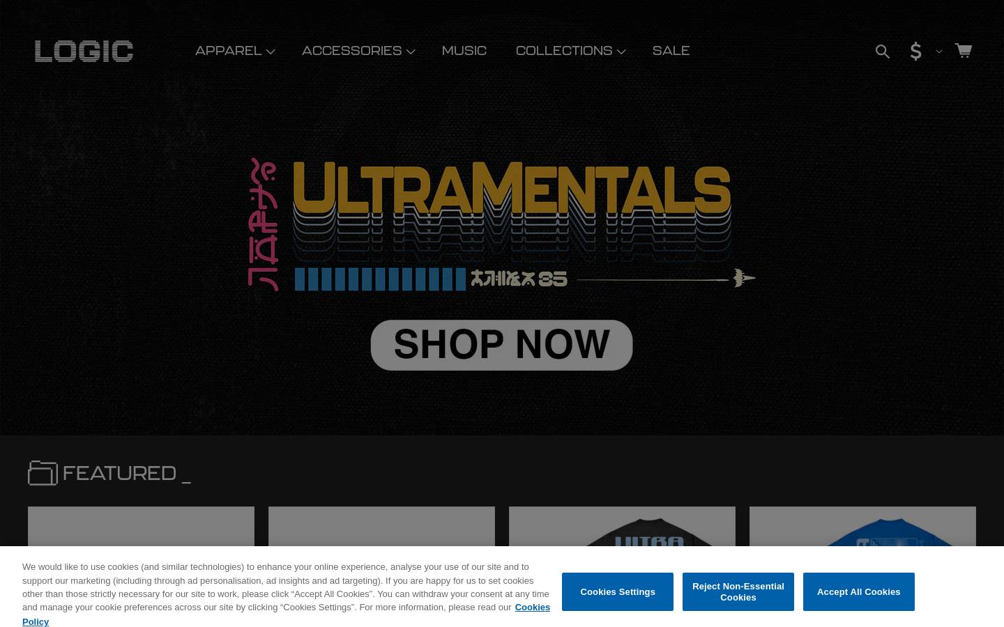 logicmerch.com homepage screenshot