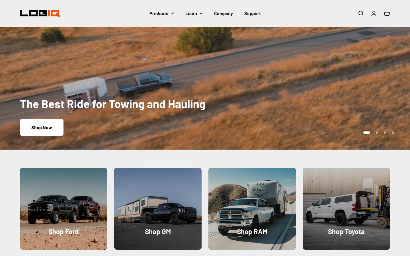 logiqair.com homepage screenshot